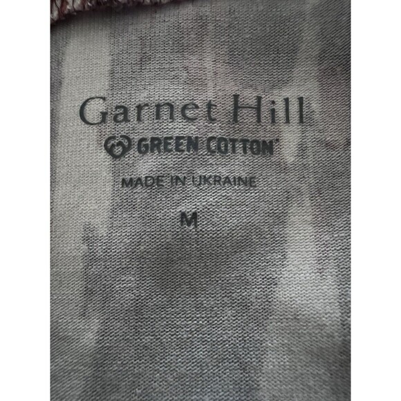 Garnet Hill Button Front Knit Tank Dress Printed Stretchy Tencel Women Medium - Picture 4 of 9